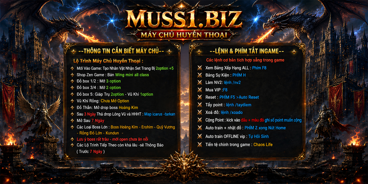Lộ trình server
